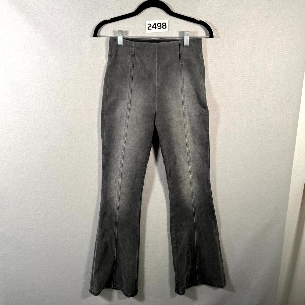 Lee Heritage Jeans Womens XS Gray Denim Cotton Stretch Pull‎ on Bootcut Leg